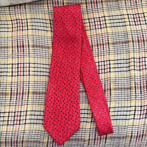 Stylish Red Patterned Men's Tie